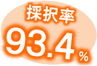 採択率93.4％