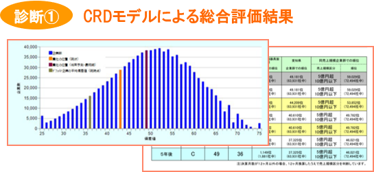 CRDモデルによる総合評価結果